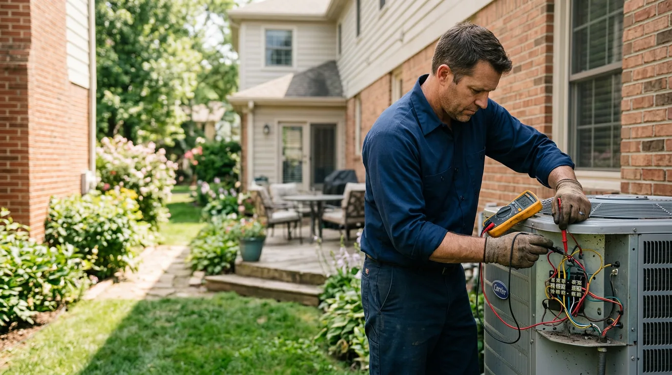 HVAC technician working near Augusta, MI